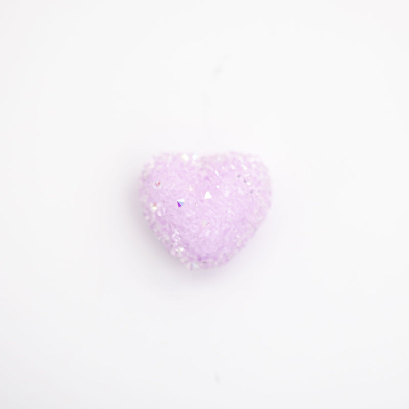 Wholesale Acrylic Rhinestones, Soft Granulated Sugar, Small Heart Beads